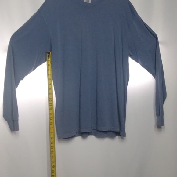 Comfort colors Men's Blue Long Sleeve Shirt size XL pre owned good condition - Picture 6 of 11